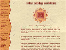 Tablet Screenshot of indianweddinginvitations.com